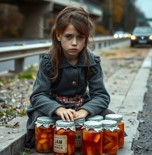 A kislány az autópályán árult lekvárt. A befőttesüveg csomagolásán egy nő egy eltűnt gyermek fényképét találta.