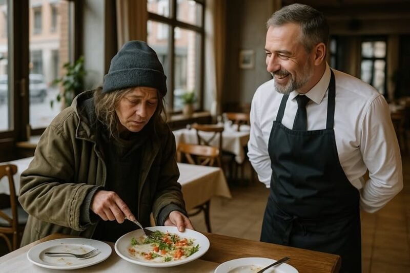 Az egyik alkalmazottam az ételmaradékokat gyűjtötte össze az asztalokról. Amikor utána mentem, borzalmas igazságra derült fény.