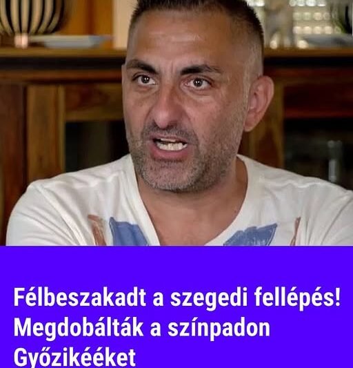 Félbeszakadt a szegedi fellépés! Megdobálták a színpadon Győzikééket