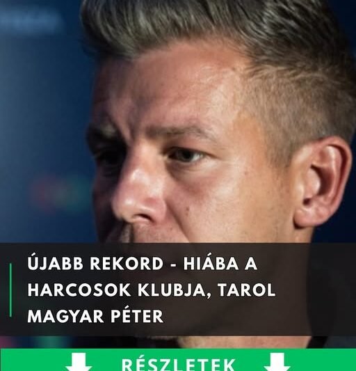 Újabb rekord – Hiába a Harcosok Klubja, tarol Magyar Péter
