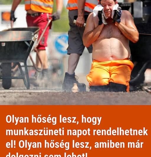 Olyan hőség lesz, hogy munkaszüneti napot rendelhetnek el!Olyan hőség lesz, amiben már dolgozni sem lehet!– óriási károkat okoz majd!