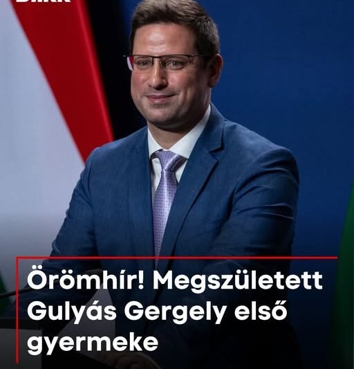 Gulyás Gergelynek kislánya született