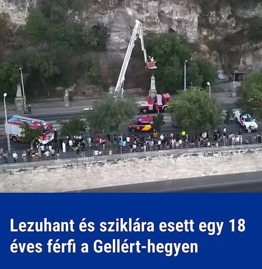 Lezuhant és sziklára esett egy 18 éves férfi a Gellért-hegyen