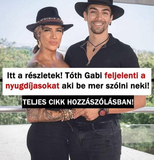 Itt vannak a részletek! Tóth Gabi feljelenti a nyugdíjasokat aki be mer szólni neki?