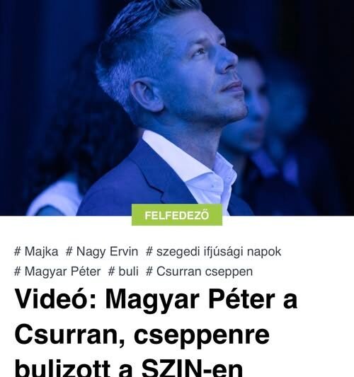 Videó: Magyar Péter a Csurran, cseppenre bulizott a SZIN-en