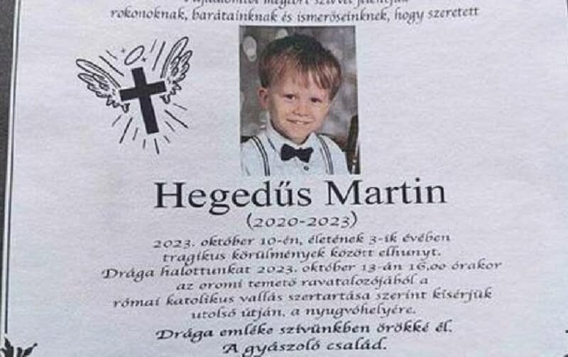 Borzalmas tragédia történt! 🖤 Utolsó útjára kísérték a 3 éves Martint…hófehér apró koporsóban helyezték végső nyugalomra 🖤 – RÉSZLETEK: