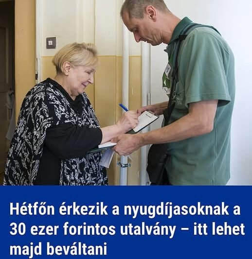 Hétfőn érkezik a nyugdíjasoknak a 30 ezer forintos utalvány – itt lehet majd beváltani