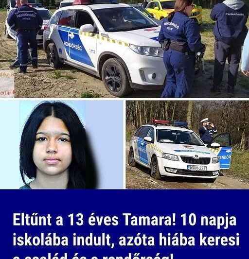 Eltűnt a 13 éves Tamara! 10 napja iskolába indult, azóta hiába keresi a család és a rendőrség!