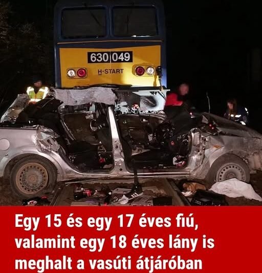 Egy 15 és egy 17 éves fiú, valamint egy 18 éves lány is meghalt a vasúti átjáróban történt ütközésben