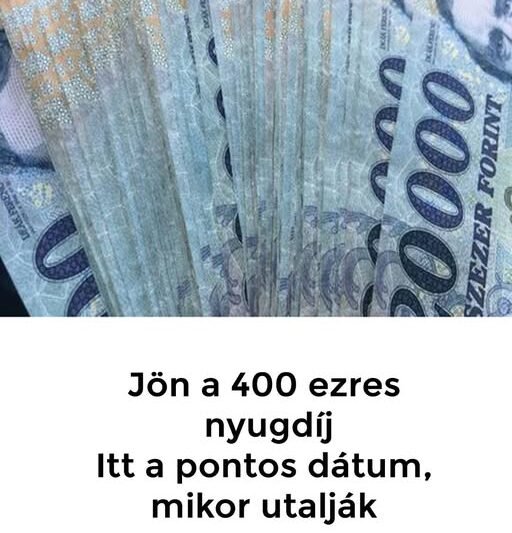 Jön a 400 ezres nyugdíj – Itt a pontos dátum, mikor utalják