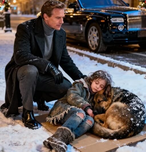 Egy milliárdos, egy kislány és egy kutya a hóban – ami ezután történt, megolvasztja a szívedet…