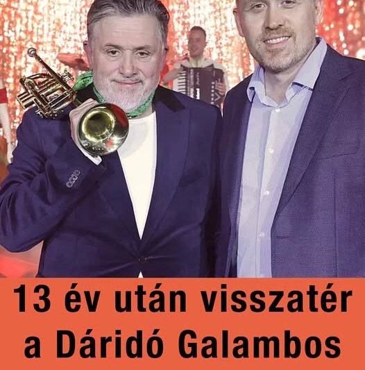 13 év után visszatér a Dáridó Galambos Lajcsival a TV2-re
