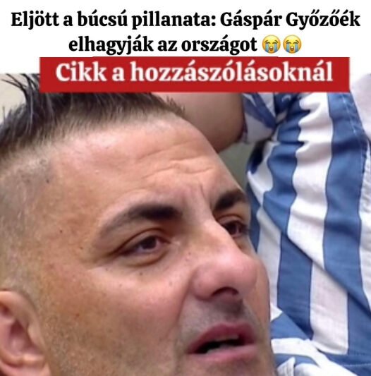 itt a vége !Gáspár Győzőtől búcsúzunk