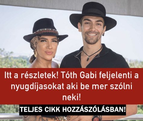 Tóth Gabi feljelenti a nyugdíjasokat? – Betelt nála a pohár! 👇 Cikk a hozzászólásoknál >>>