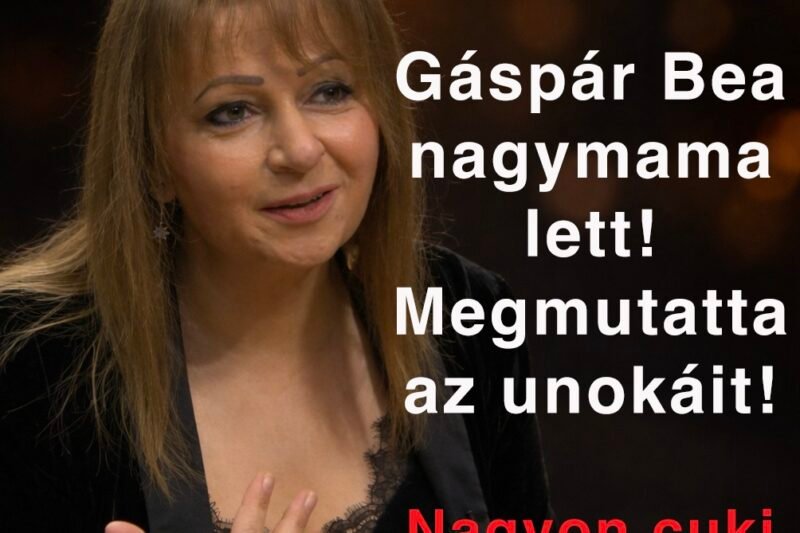 Büszke nagymama: Gáspár Bea megmutatta „unokáit