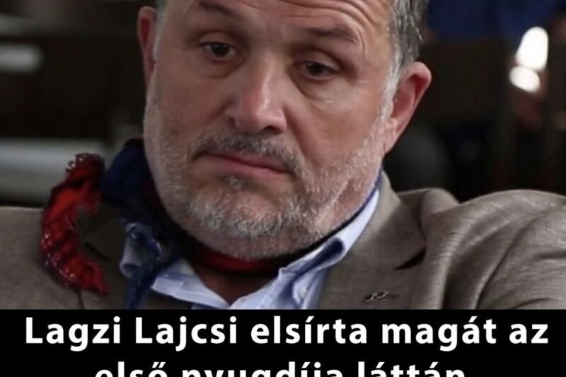 Galambos Lajos, azaz Lagzi Lajcsi elsírta magát az első nyugdíja láttán