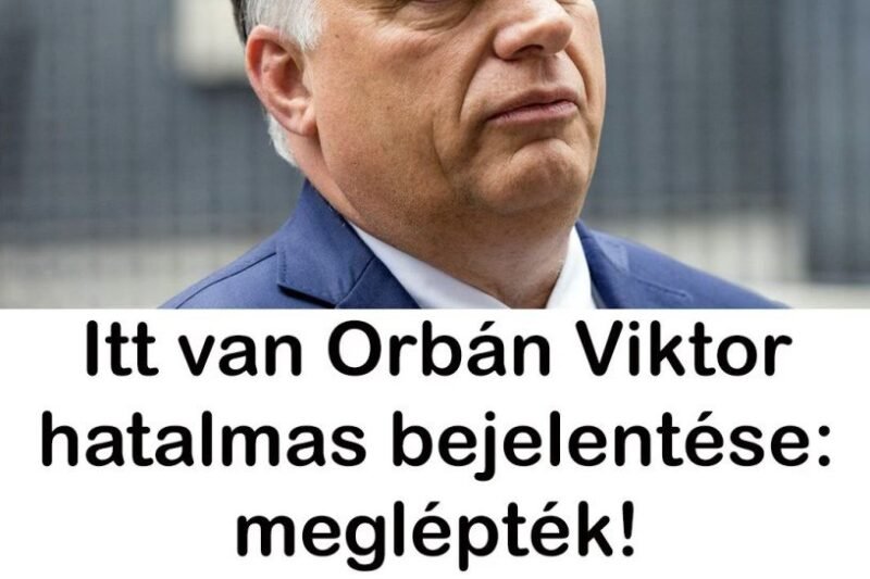 Itt van Orbán Viktor hatalmas bejelentése: meglépték! Ez szenzációs, megcsinálták! Részletek kommentben