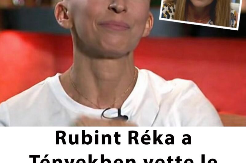 Rubint Réka a Tényekben vette le parókáját, sírva beszélt a betegségéről