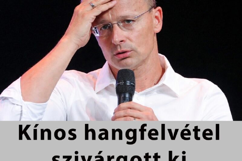 Kínos hangfelvétel szivárgott ki Szijjártó Péterről