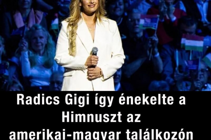 Radics Gigi így énekelte a Himnuszt az amerikai-magyar találkozón rengeteg kritikát kapott!