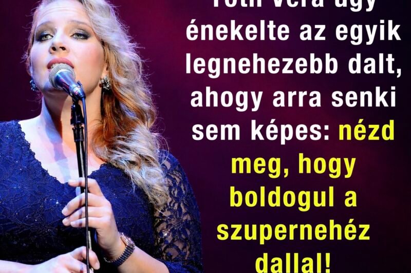 Tóth Vera varázslatos előadással tisztelgett Cserháti Zsuzsa emléke előtt