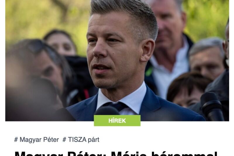 Magyar Péter: Máris hárommal több képviselői helyünk van