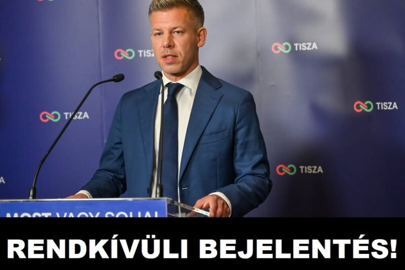 Magyar Péter rendkívüli bejelentést tett! – EZ mindent megváltoztat