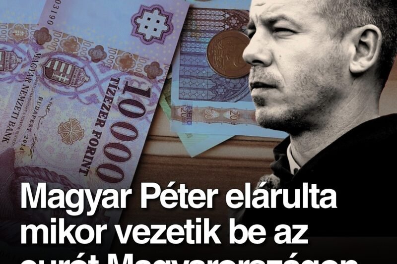 Magyar Péter elárulta mikor vezetik be az eurót Magyarországon. Ekkortól már euróban fizethetünk.