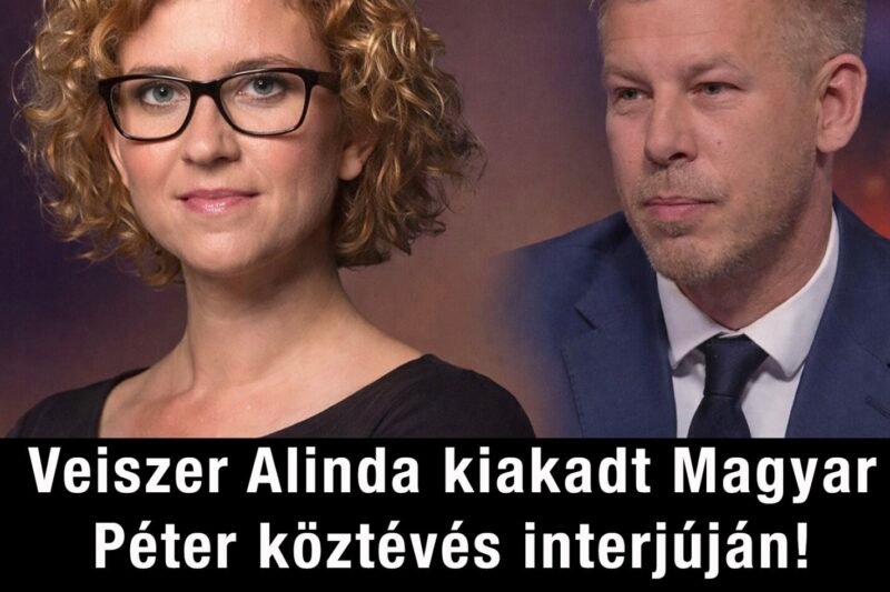 Veiszer Alinda kiakadt Magyar Péter köztévés interjúján: