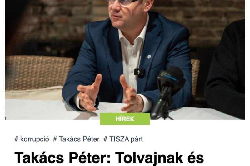 Takács Péter: Tolvajnak és g*cinek nevezett egy TISZA-aktivista egy plázában