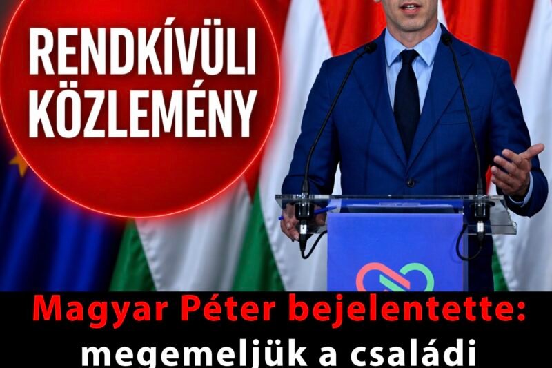 Magyar Péter bejelentette: