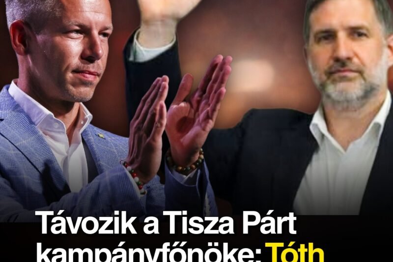 Távozik a Tisza Párt kampányfőnöke: Tóth Péter elárulta a győzelem titkos receptjét