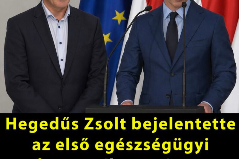 Hegedűs Zsolt bejelentette az első egészségügyi reformot: ezzel indulhat az új korszak