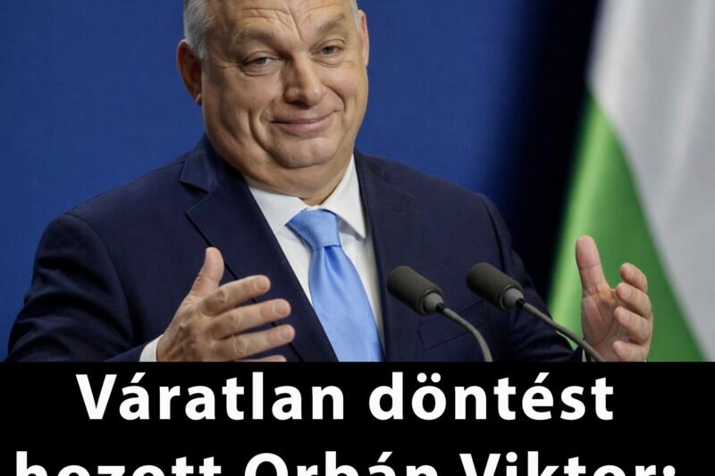 Váratlan döntést hozott Orbán Viktor: ez lesz, ha tetszik ,ha nem!! 𝐂𝐢𝐤𝐤 𝐚 𝐡𝐨𝐳𝐳𝐚́𝐬𝐳𝐨́𝐥𝐚́𝐬𝐨𝐤𝐧𝐚́𝐥!
