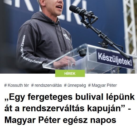 „Egy fergeteges bulival lépünk át a rendszerváltás kapuján” – Magyar Péter egész napos rendszerváltó népünnepélyt hirdetett a Kossuth térre