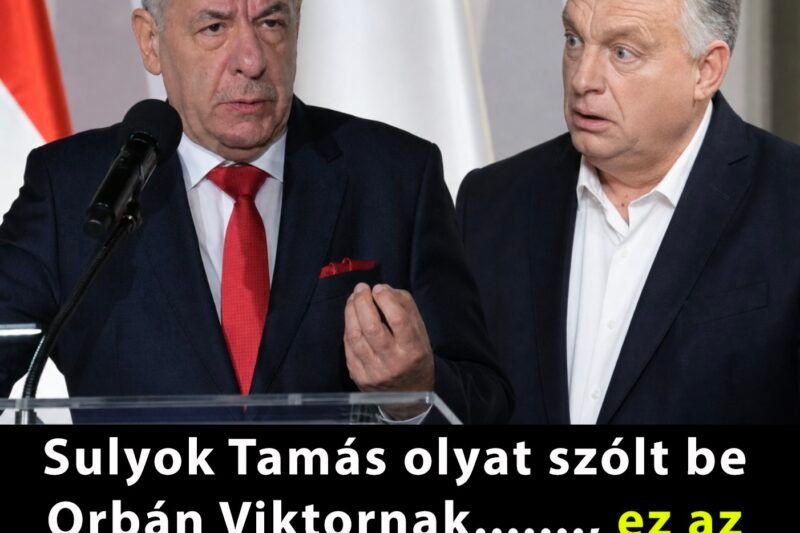 Sulyok Tamás olyat szólt be Orbán Viktornak……., ez az eddigi legkeményebb kritika ! 👇 𝗖𝗶𝗸𝗸 𝗮 𝗵𝗼𝘇𝘇𝗮́𝘀𝘇𝗼́𝗹𝗮́𝘀𝗯𝗮𝗻