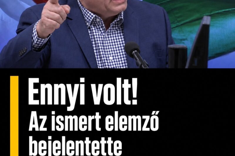 ITT A VÉGE!ENNYI VOLT! Az ismert elemző bejelentette Orbán Viktor és a Fidesz végét! Nincs visszaút