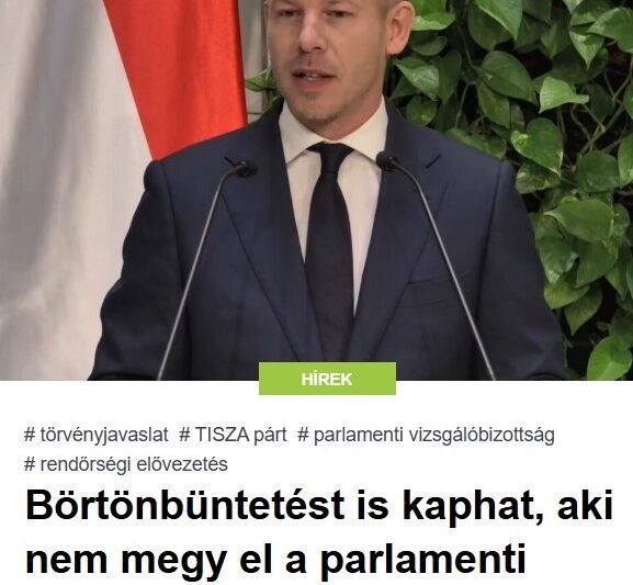 Börtönbüntetést is kaphat, aki nem megy el a parlamenti vizsgálóbizottság meghallgatására