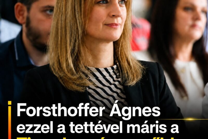 Forsthoffer Ágnes ezzel a tettével máris a Tisza legnépszerűbb politikusává vált!