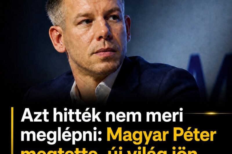 Magyar Péter megtette, új világ jön Magyarországon