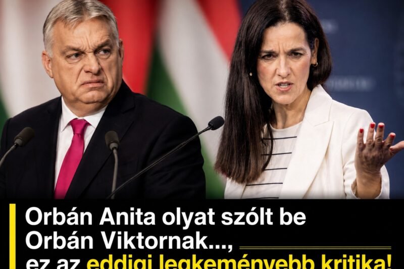 Orbán Anita olyat szólt be Orbán Viktornak……., ez az eddigi legkeményebb kritika ! 👇 𝗖𝗶𝗸𝗸 𝗮 𝗵𝗼𝘇𝘇𝗮́𝘀𝘇𝗼́𝗹𝗮́𝘀𝗯𝗮𝗻