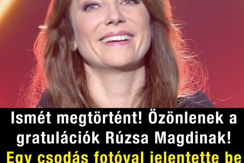 Ismét megtörtént! Özönlenek a gratulációk Rúzsa Magdinak! Egy csodás fotóval jelentette be az örömhírt!