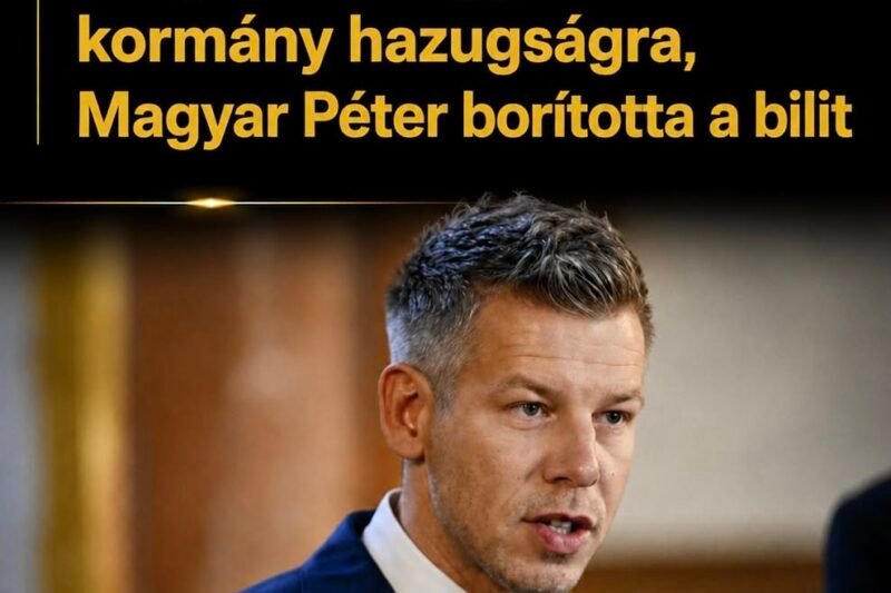Fény derült egy 16 éves kormány hazugságra, Magyar Péter borította a bilit