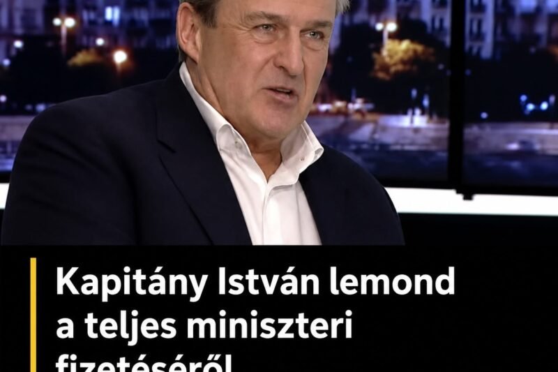 Kapitány István megdöbbentette az országot: lemond a teljes miniszteri fizetéséről, a koraszülött mentőknek adja