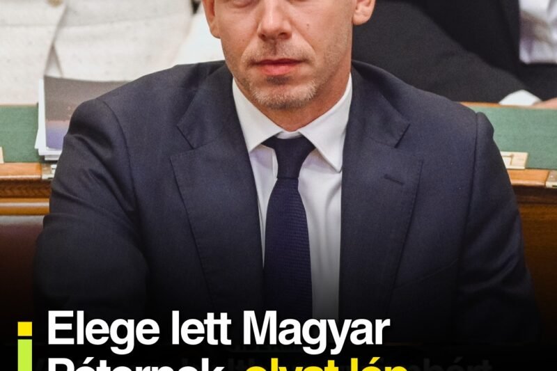 Elege lett Magyar Péternek, olyat lép amitől az összes fideszes kiakadt