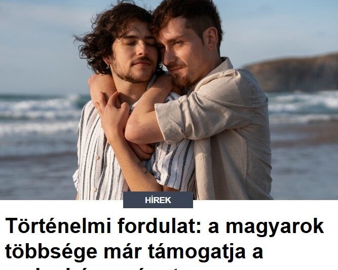 Történelmi fordulat: a magyarok többsége már támogatja a melegházasságot
