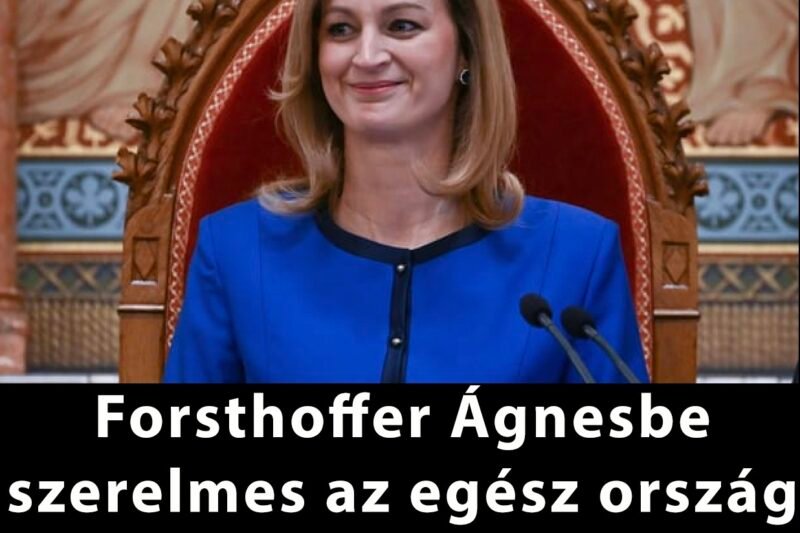 Forsthoffer Ágnesbe szerelmes az egész ország – most olyat tett, amire nincsenek szavak