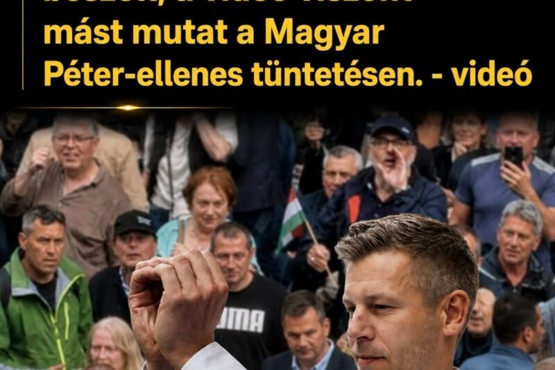 Az ellenzék óriási tömegről beszélt, a videó viszont mást mutat Magyar Péter-ellenes tüntetésen.-videó