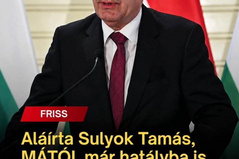 Aláírta Sulyok Tamás, MÁTÓL már hatályba is lépett a törvény! Ez mindent megváltoztat!