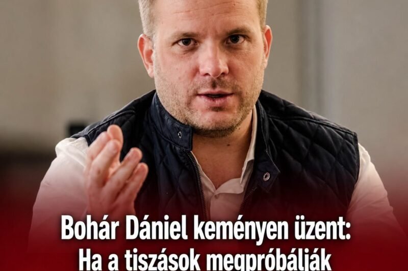 Bohár Dániel üzenete újabb politikai vihart kavart